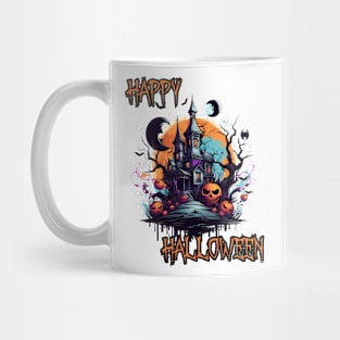 Haunted House Happy Halloween Mug